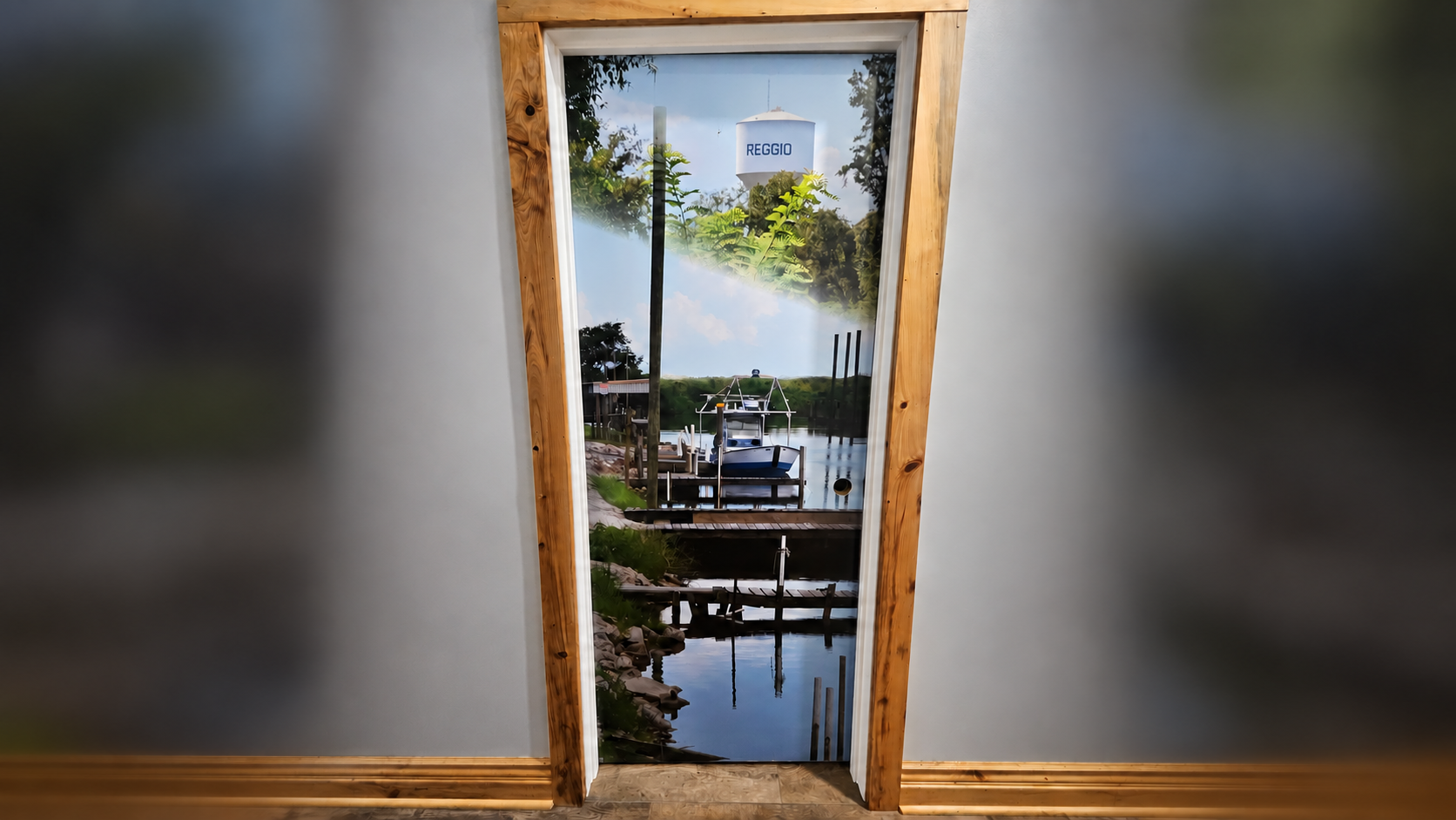 Reggio Room door artwork